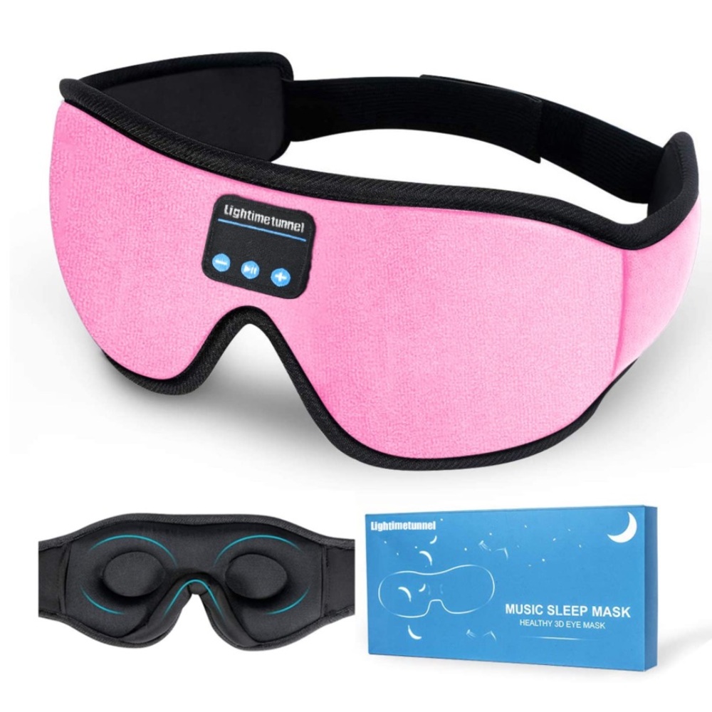 Lightimetunnel Pink Music Sleep Mask Pink